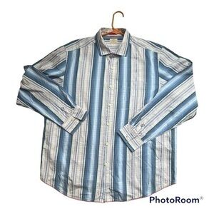 Tommy Bahama button down striped shirt